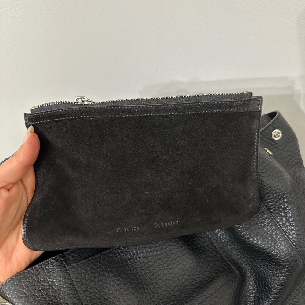 PROENZA SCHOULER Pebbled Calfskin Double Sided PS Courier Bag larger bag - Picture 11 of 16